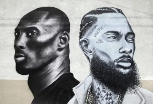 Mural of Kobe Bryant and Nispy Hussle.