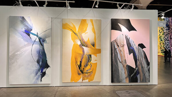 Thre abstract paintins