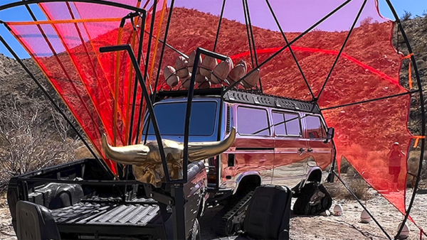 A robotic caravan in the desert