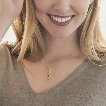 Woman with birthstone