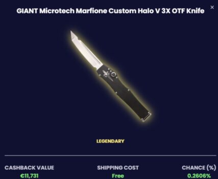 Knife graphic.