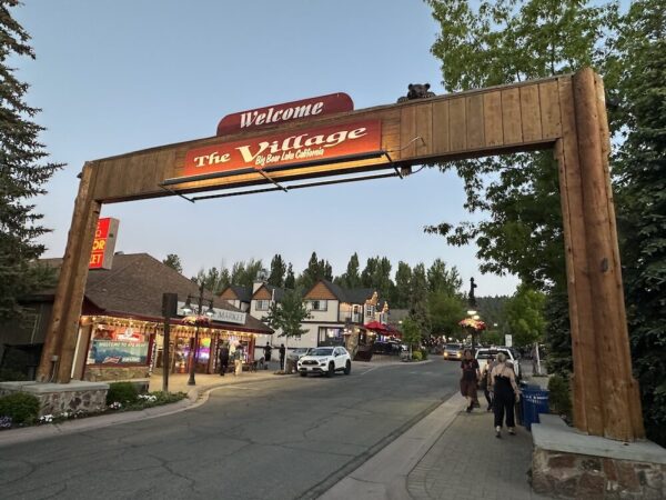 The Village sign at Big Bear