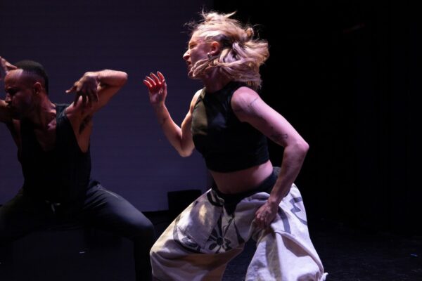 A dancer with blond hair