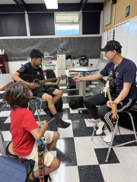 working with young musicians at The Watts Conservatory of Music