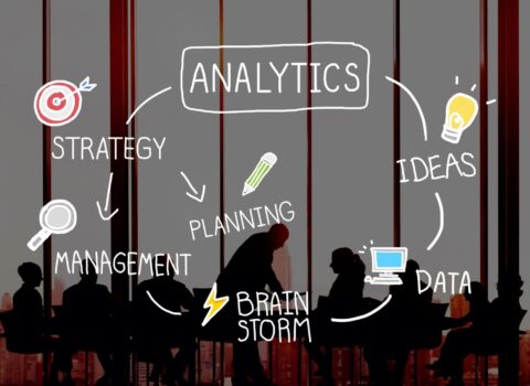 Analytics comparison information networking concept