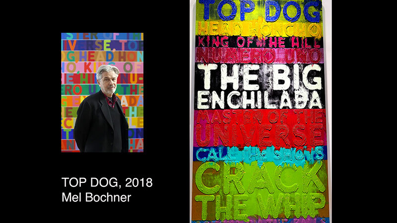 Painting with writings and colors