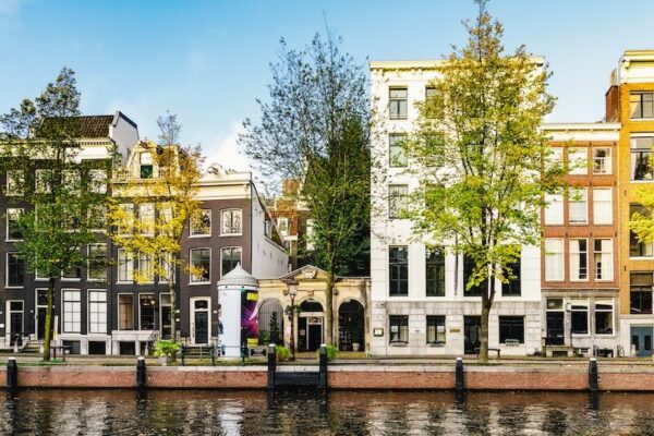 The Dylan seen from a distance across the canal