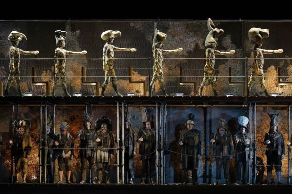 A scene from LA Opera's 2026 production of Akhnaten