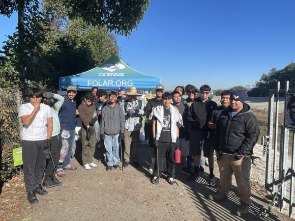 gathering students at Compton Creek