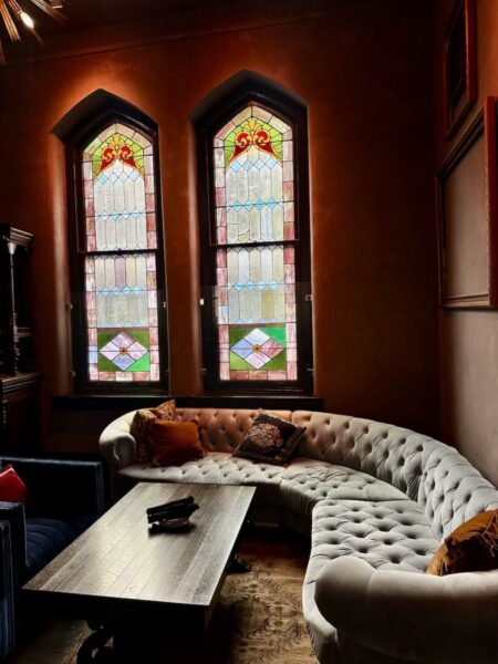 The Last Refuge includes original stained-glass windows / Photo: R. Daniel Foster