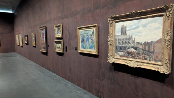 Installation view of the Perenchio Collection of Impressionist paintings; photograph by Stephen West.