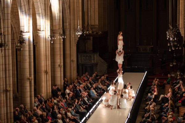 Acrobats on a runway