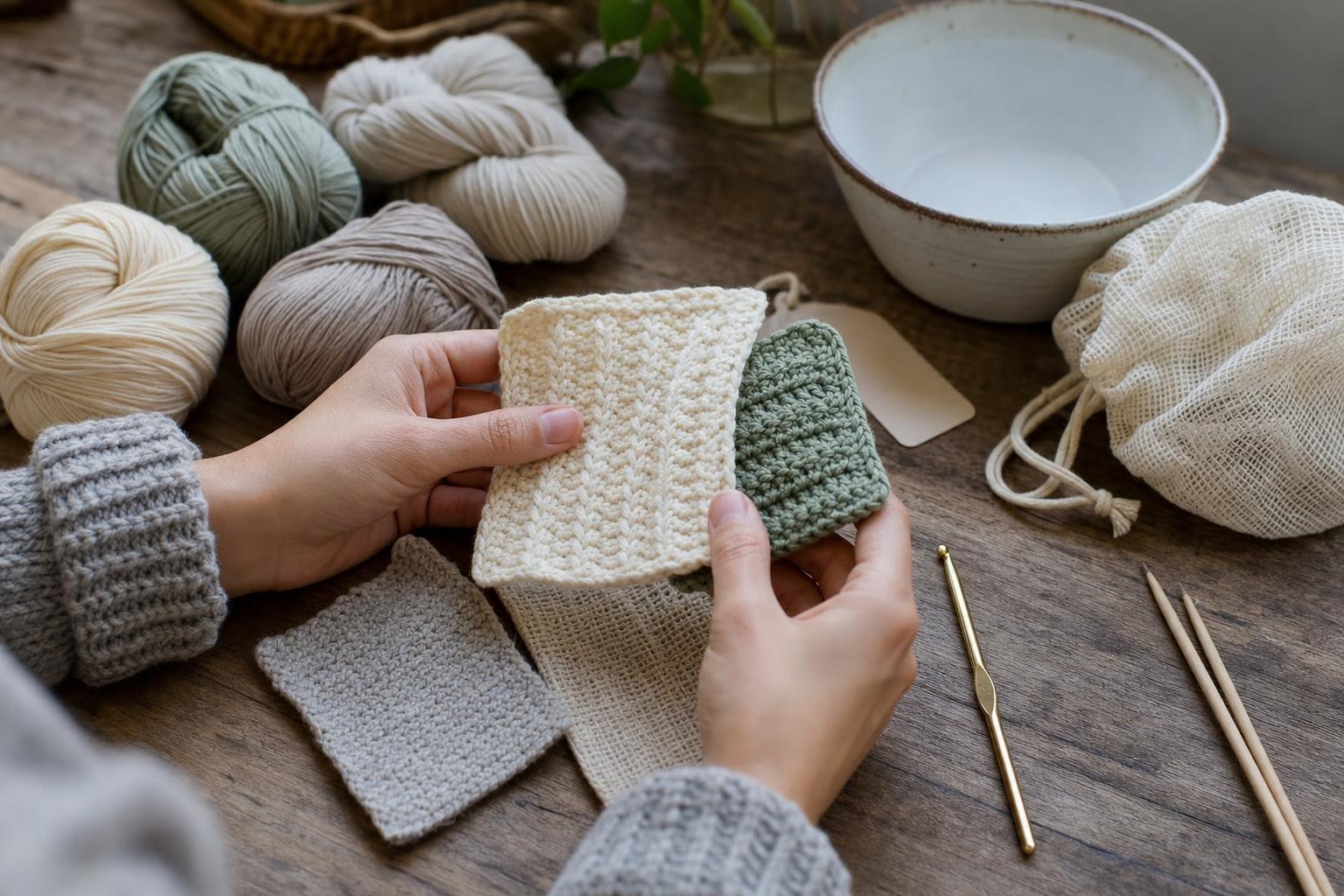 fiber swatches
