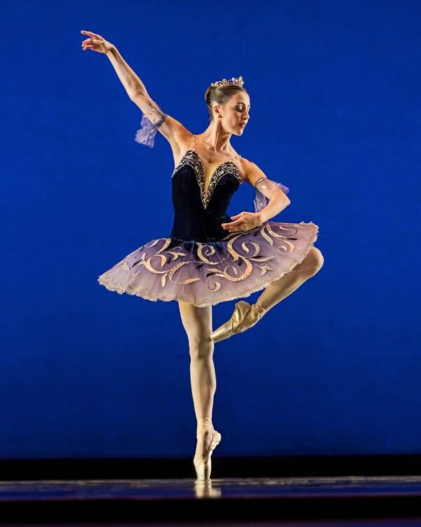 A ballerina in a tutu