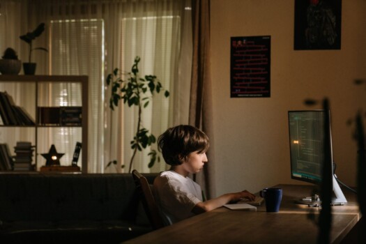 boy at computer