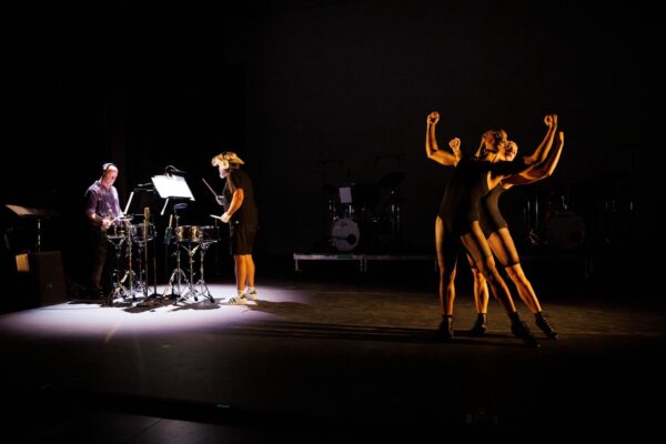 Drummers and dancers on stage