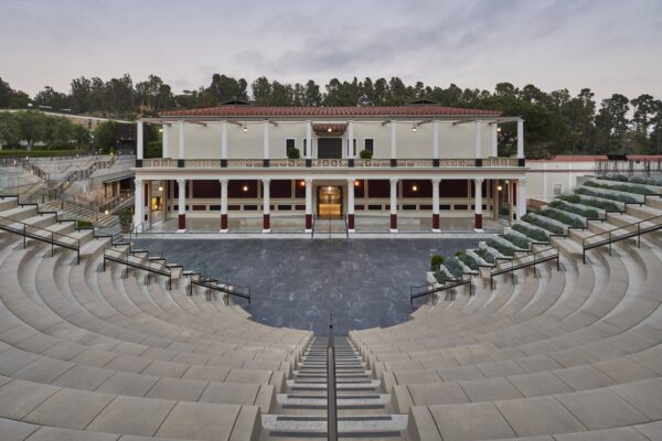Audience view of Getty Villa amphitheater