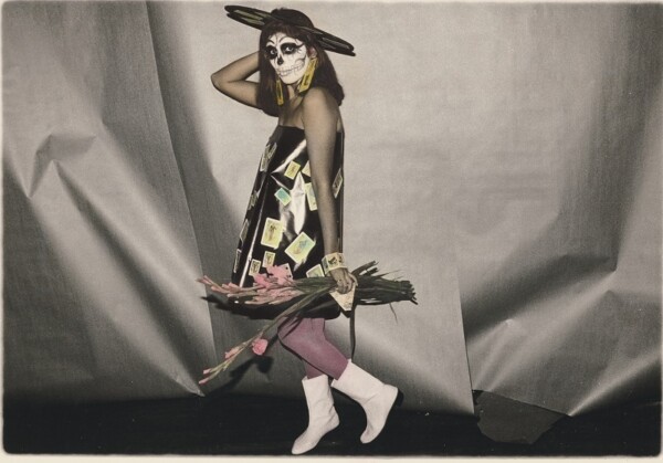 Ricardo Valverde, (1946-1998), Loteria de Muertos, 1983, printed 1993, hand-colored gelatin silver print; Getty Museum, © Esperanza Valverde and Christopher Jude Valverde. Mexican American and Mexican photography.