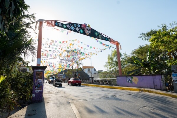 Street decor, Día de Muertos in Nayarit, Mexico