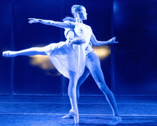Two dancers in white