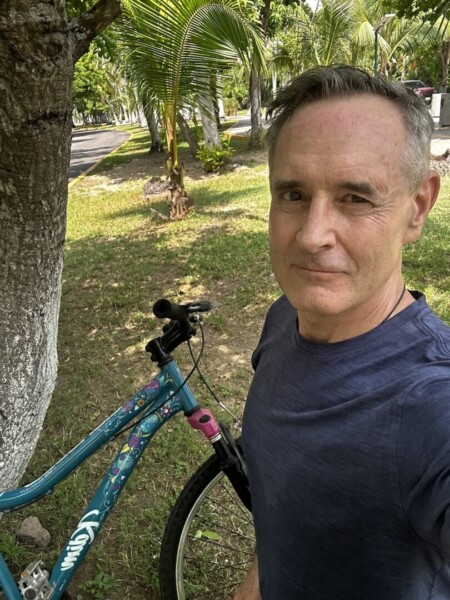 The author with a bike