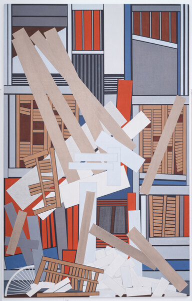 Mavis Pusey (1928-2019), Within Manhattan, 1977, oil on canvas; courtesy of the Neil Lane Collection, © Estate of Mavis Pusey.